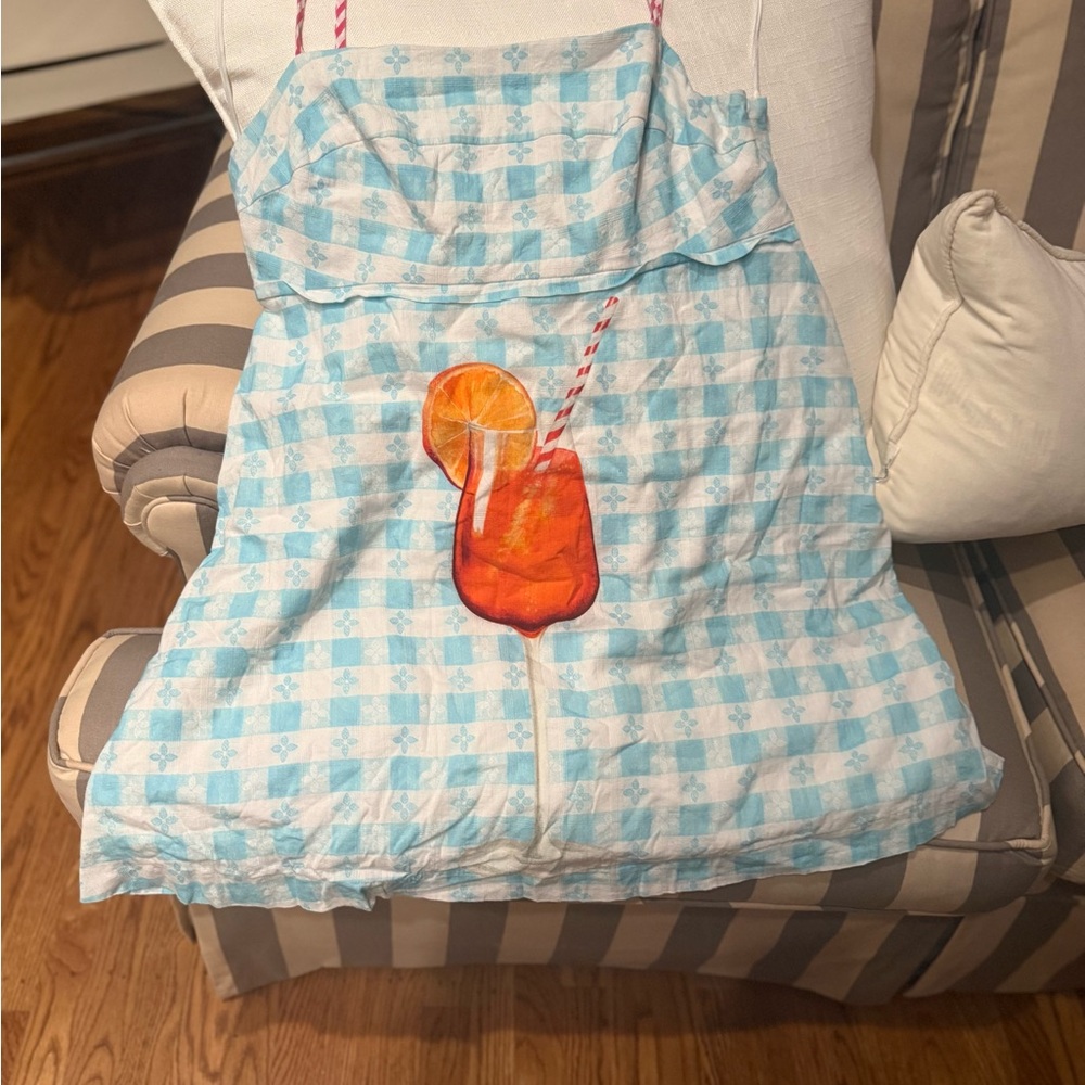 Rachel Antonoff Blue and Orange Patterned Dress